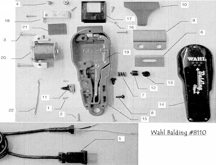 wahl balding clipper replacement parts