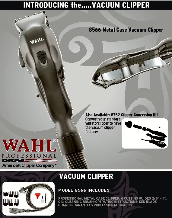 hair clippers with vacuum attachment